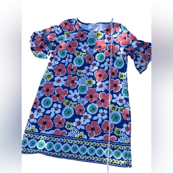 Crown & Ivy Petite Floral Print Dress with Ruffle Sleeves size PL - Picture 8 of 11